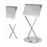 Business Card Holder Stainless Steel Elegant Style Antioxidant Durable Stable Name Card Holder for Office Party Meeting Silver