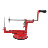 Potato Spiral Cutter Multifunctional Manual Rotating Stainless Steel Blade Rust Resistant Red Twisted Spiral Potato Peeler - Front View