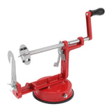 Potato Spiral Cutter Multifunctional Manual Rotating Stainless Steel Blade Rust Resistant Red Twisted Spiral Potato Peeler