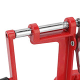 Potato Spiral Cutter Multifunctional Manual Rotating Stainless Steel Blade Rust Resistant Red Twisted Spiral Potato Peeler