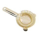 Cocktail Strainer Anti Rust Efficient Filtering 304 Stainless Steel Strainer Bar Tool for Home Mini Bars Clubs Restaurants Gold