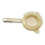 Cocktail Strainer Anti Rust Efficient Filtering 304 Stainless Steel Strainer Bar Tool for Home Mini Bars Clubs Restaurants Gold - Rear View
