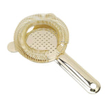 Cocktail Strainer Anti Rust Efficient Filtering 304 Stainless Steel Strainer Bar Tool for Home Mini Bars Clubs Restaurants Gold - Low Angle