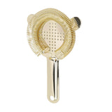 Cocktail Strainer Anti Rust Efficient Filtering 304 Stainless Steel Strainer Bar Tool for Home Mini Bars Clubs Restaurants Gold