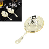 Cocktail Strainer Professional Stainless Steel Shell Cocktail Strainer for Bar Club Restaurant Gold