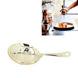Cocktail Strainer Professional Stainless Steel Shell Cocktail Strainer for Bar Club Restaurant Gold