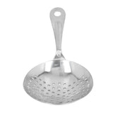 Cocktail Strainer Professional Stainless Steel Shell Cocktail Strainer for Bar Club Restaurant Silver - Front View