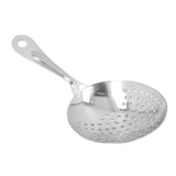 Cocktail Strainer Professional Stainless Steel Shell Cocktail Strainer for Bar Club Restaurant Silver - Close-Up Angle