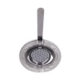 Bar Strainer Fine Filtering Professional Stainless Steel Cocktail Strainer for Bartending Restaurant Party Black Plated - Side View