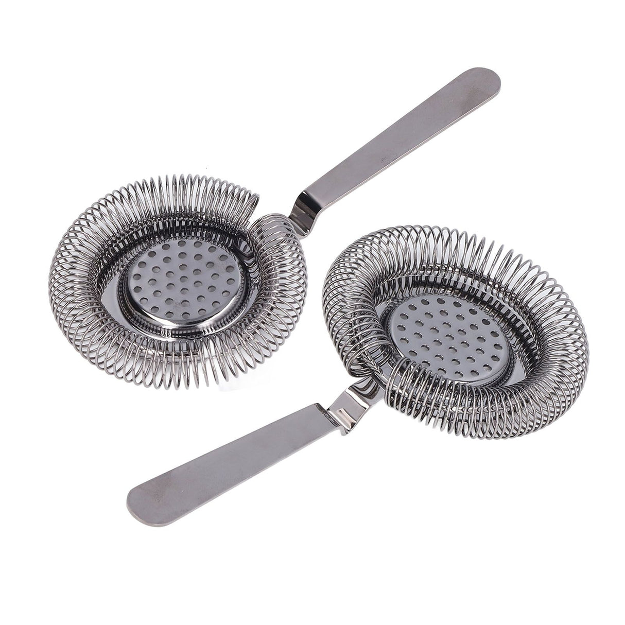 Bar Strainer Fine Filtering Professional Stainless Steel Cocktail Strainer for Bartending Restaurant Party Black Plated