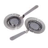 Bar Strainer Fine Filtering Professional Stainless Steel Cocktail Strainer for Bartending Restaurant Party Black Plated - Extra Image