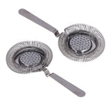 Bar Strainer Fine Filtering Professional Stainless Steel Cocktail Strainer for Bartending Restaurant Party Black Plated