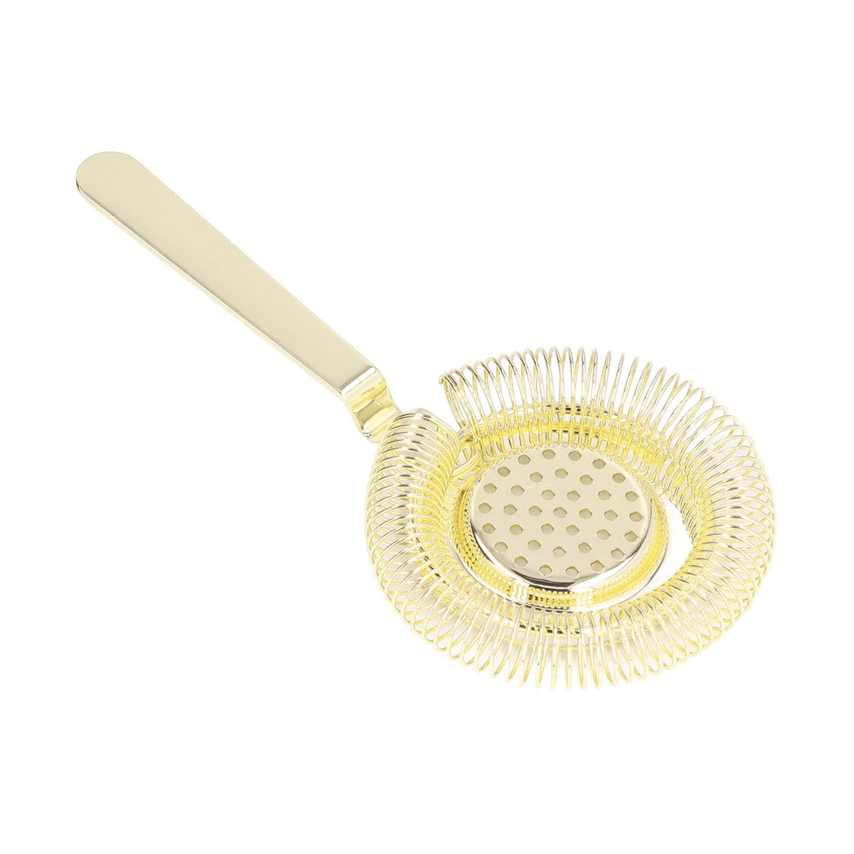 Bar Strainer Fine Filtering Professional Stainless Steel Cocktail Strainer for Bartending Restaurant Party Golden
