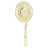 Bar Strainer Fine Filtering Professional Stainless Steel Cocktail Strainer for Bartending Restaurant Party Golden