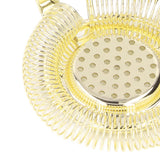 Bar Strainer Fine Filtering Professional Stainless Steel Cocktail Strainer for Bartending Restaurant Party Golden - Extra Image