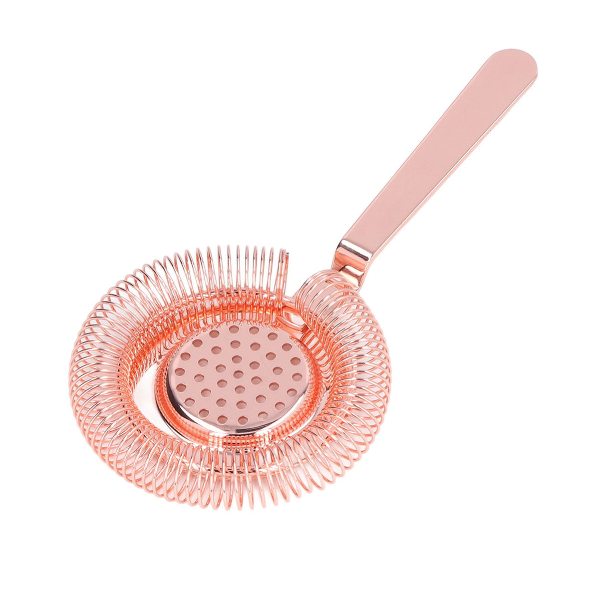 Bar Strainer Fine Filtering Professional Stainless Steel Cocktail Strainer for Bartending Restaurant Party Rose Golden