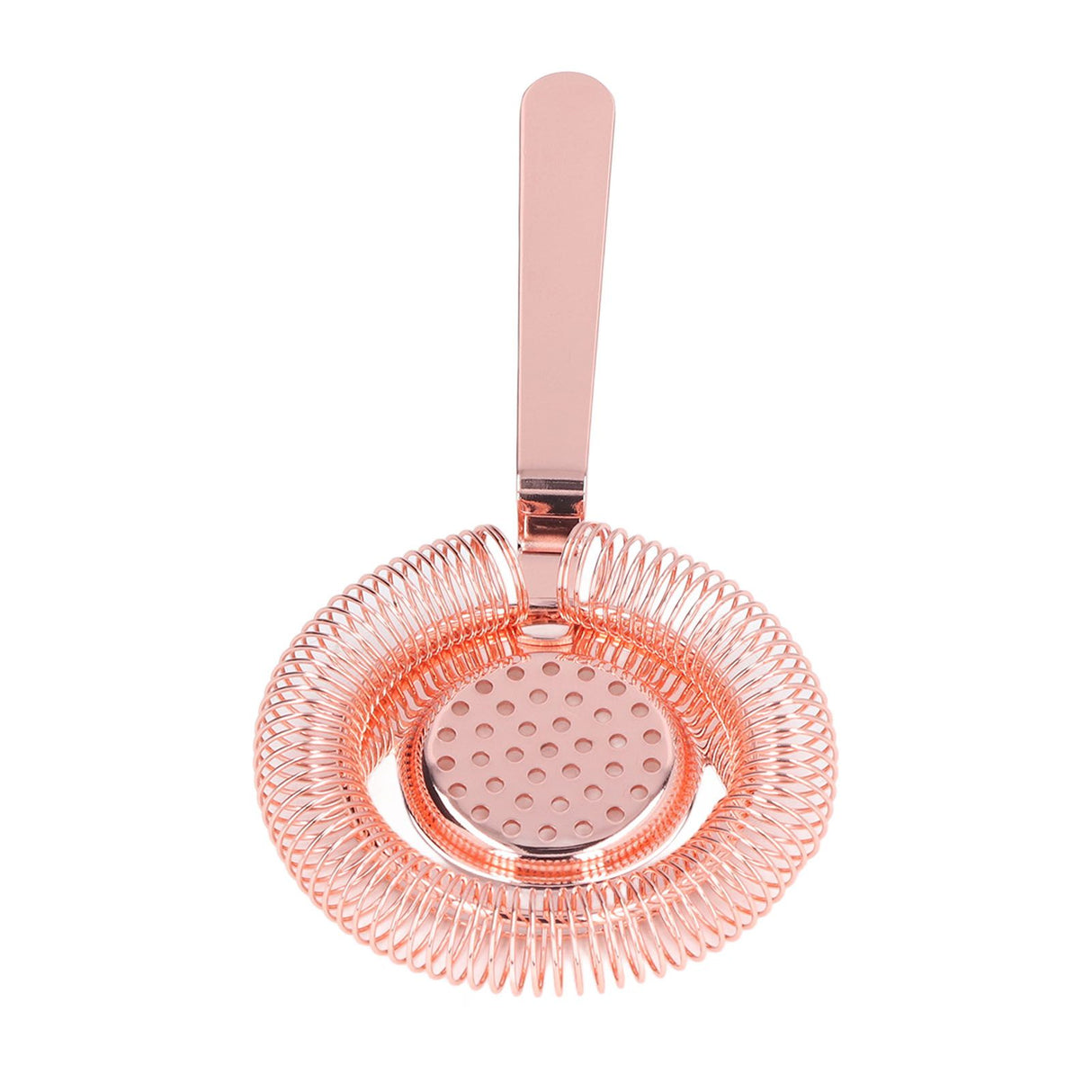 Bar Strainer Fine Filtering Professional Stainless Steel Cocktail Strainer for Bartending Restaurant Party Rose Golden