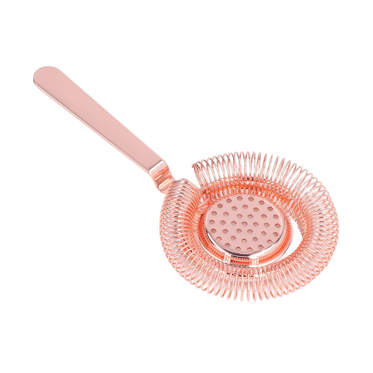 Bar Strainer Fine Filtering Professional Stainless Steel Cocktail Strainer for Bartending Restaurant Party Rose Golden