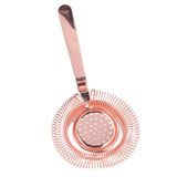 Bar Strainer Fine Filtering Professional Stainless Steel Cocktail Strainer for Bartending Restaurant Party Rose Golden