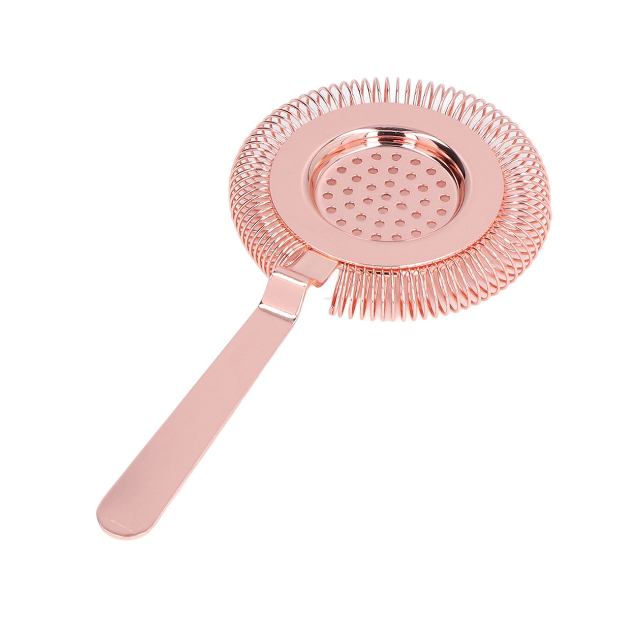 Bar Strainer Fine Filtering Professional Stainless Steel Cocktail Strainer for Bartending Restaurant Party Rose Golden
