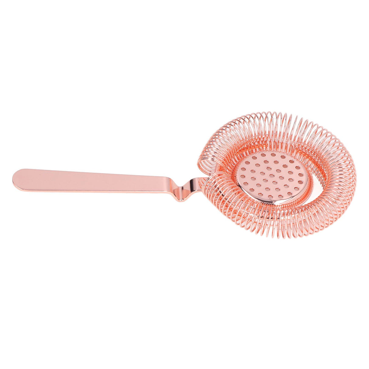 Bar Strainer Fine Filtering Professional Stainless Steel Cocktail Strainer for Bartending Restaurant Party Rose Golden