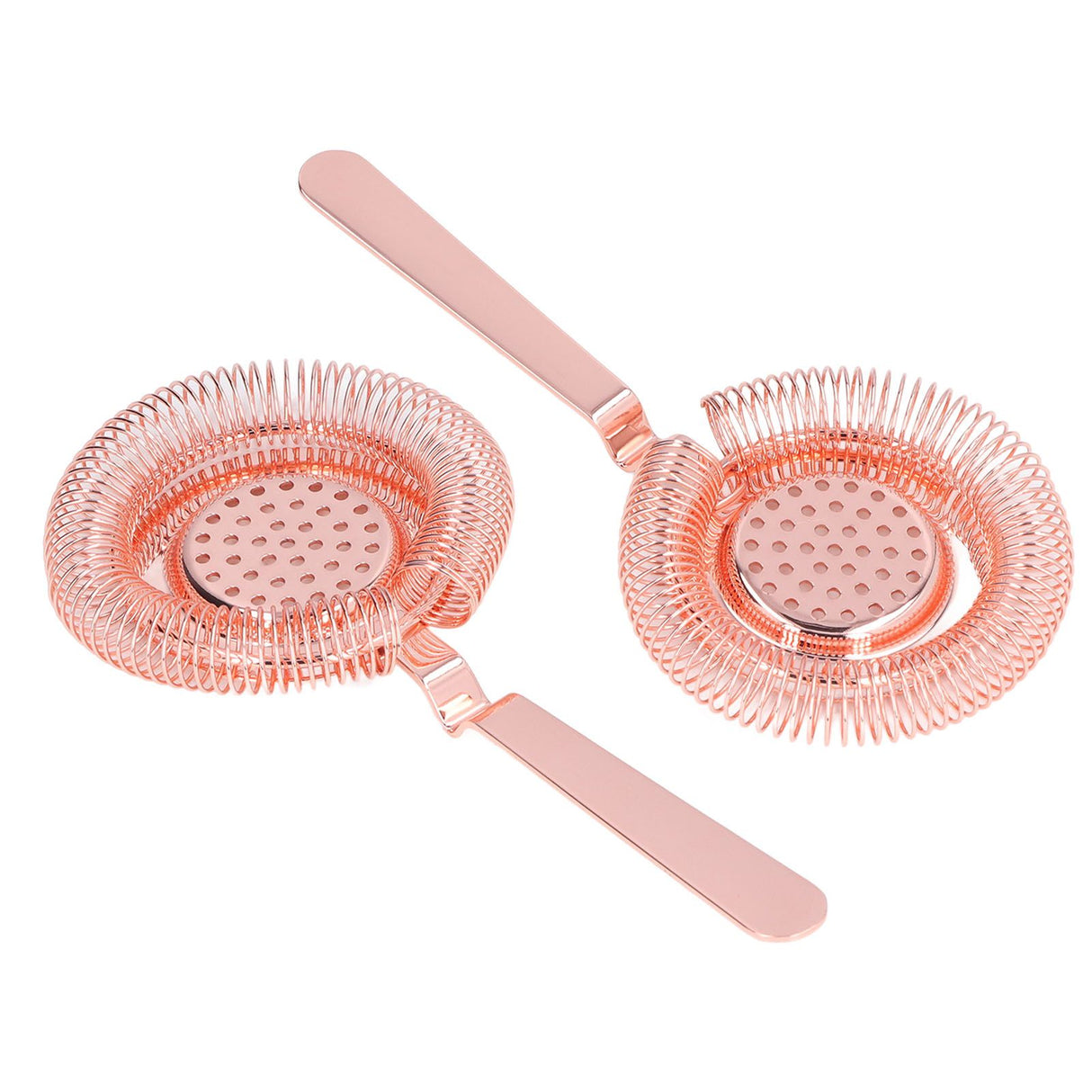 Bar Strainer Fine Filtering Professional Stainless Steel Cocktail Strainer for Bartending Restaurant Party Rose Golden