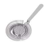 Bar Strainer Fine Filtering Professional Stainless Steel Cocktail Strainer for Bartending Restaurant Party Silver