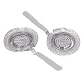 Bar Strainer Fine Filtering Professional Stainless Steel Cocktail Strainer for Bartending Restaurant Party Silver - Extra Image