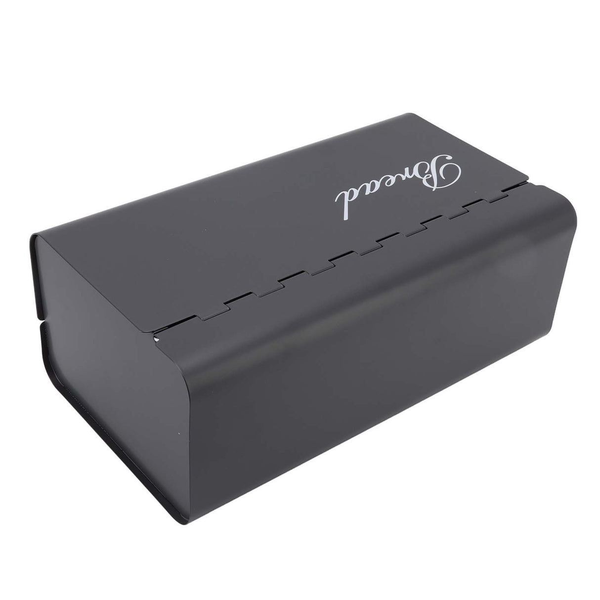 Bread Bin Large Capacity Save Countertop Space Bread Storage Container with Clamshell Door for Home Kitchen Office Dark Grey