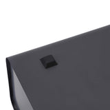 Bread Bin Large Capacity Save Countertop Space Bread Storage Container with Clamshell Door for Home Kitchen Office Dark Grey