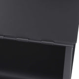 Bread Bin Large Capacity Save Countertop Space Bread Storage Container with Clamshell Door for Home Kitchen Office Dark Grey - Extra Image