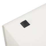 Bread Bin Large Capacity Save Countertop Space Bread Storage Container with Clamshell Door for Home Kitchen Office White