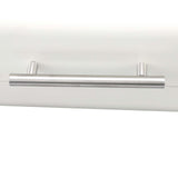 Bread Bin Large Capacity Save Countertop Space Bread Storage Container with Clamshell Door for Home Kitchen Office White
