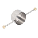 Stainless Steel Measuring Cup Multipurpose Double Ball Bartending Measuring Cup for Home Bar
