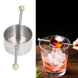 Stainless Steel Measuring Cup Multipurpose Double Ball Bartending Measuring Cup for Home Bar - Extra Image