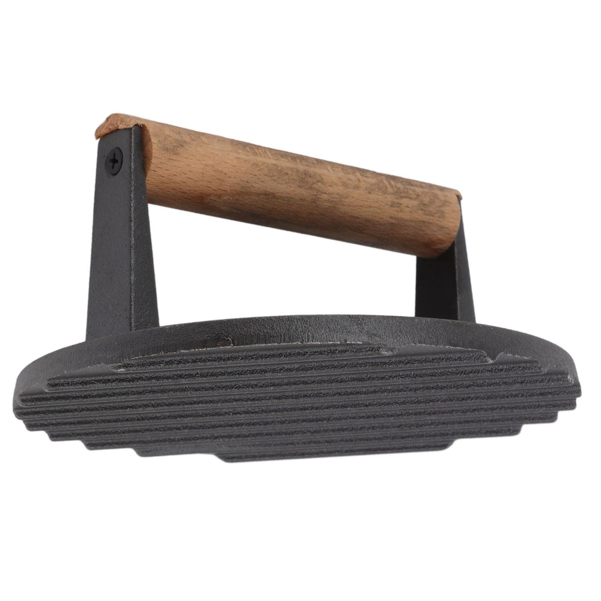 Cast Iron Grill Press Round Heavy Duty 3 Lbs Prevent Scalding Burger Press with Handle for Kitchen