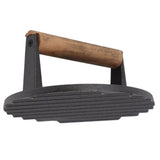 Cast Iron Grill Press Round Heavy Duty 3 Lbs Prevent Scalding Burger Press with Handle for Kitchen
