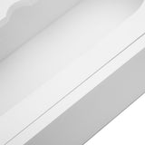 Food Storage Bag Container Bamboo Polished Finish Drawer Design Food Bag Storage Box for Kitchen Home White