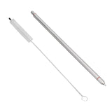 Beer Bottle Filler Set 304 Stainless Steel Spring Loaded Bottle Filler with Cleaning Brush for Home Brewing