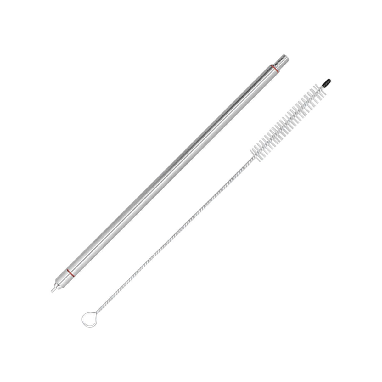 Beer Bottle Filler Set 304 Stainless Steel Spring Loaded Bottle Filler with Cleaning Brush for Home Brewing