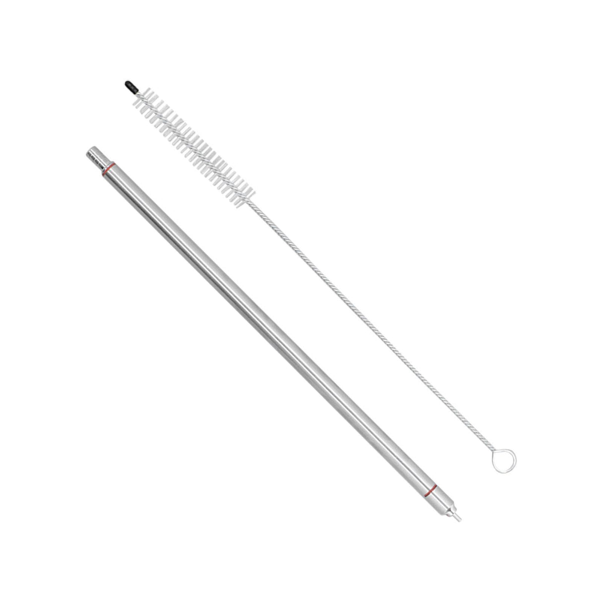 Beer Bottle Filler Set 304 Stainless Steel Spring Loaded Bottle Filler with Cleaning Brush for Home Brewing