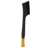 Coffee Brush Both Ends Removable Bottom Hanging Hole Design Round Handle Soft Elongated Brush Cleaner for Cafe