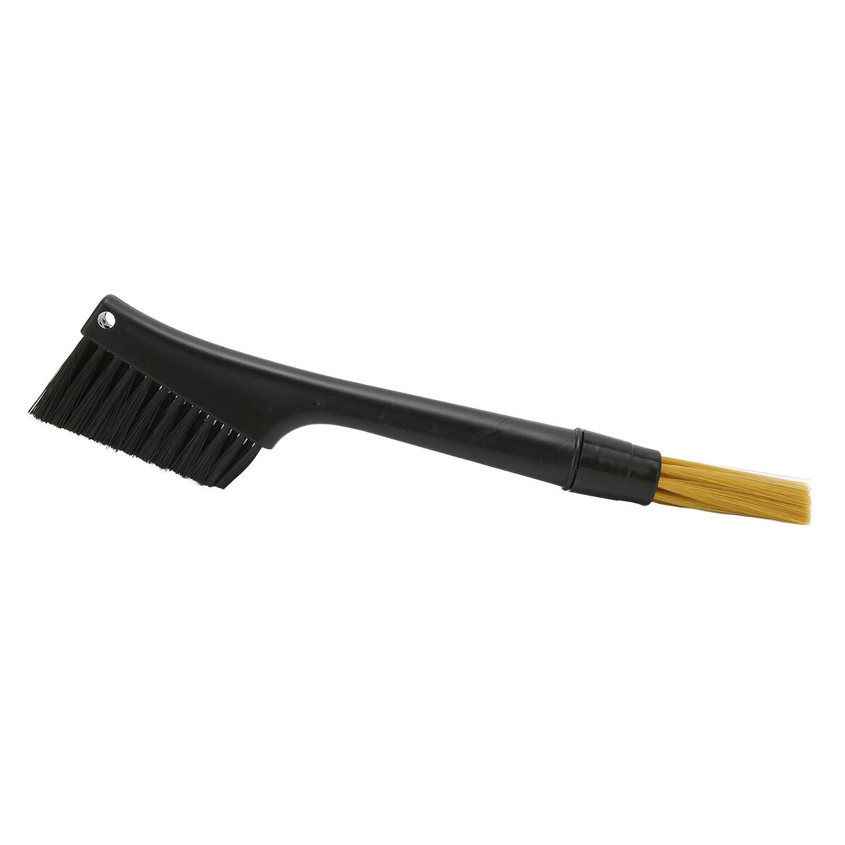 Coffee Brush Both Ends Removable Bottom Hanging Hole Design Round Handle Soft Elongated Brush Cleaner for Cafe