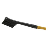 Coffee Brush Both Ends Removable Bottom Hanging Hole Design Round Handle Soft Elongated Brush Cleaner for Cafe