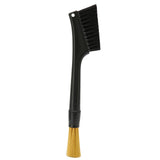 Coffee Brush Both Ends Removable Bottom Hanging Hole Design Round Handle Soft Elongated Brush Cleaner for Cafe - Extra Image