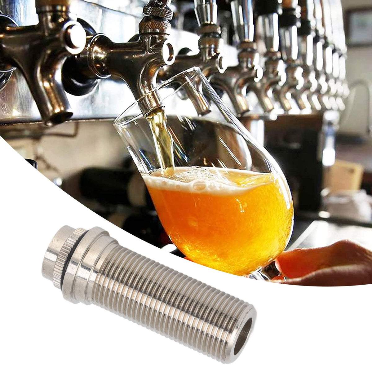 75mm Beer Tap Wall Locking Flange G5/8 Diameter for Homebrew Draft Beer Dispenser Keg
