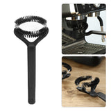 Coffee Machine Cleaning Brush Detachable Round Elbow Coffee Brush Short Handle Brew Head Cleaning Tools 58mm 21x7.8cm