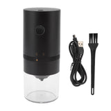 Electric Coffee Grinder USB Charging Black Simple Operation Coffee Bean Grinder for Home Camping Travel 3.7V 13W