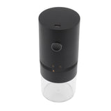 Electric Coffee Grinder USB Charging Black Simple Operation Coffee Bean Grinder for Home Camping Travel 3.7V 13W - Top-Down View