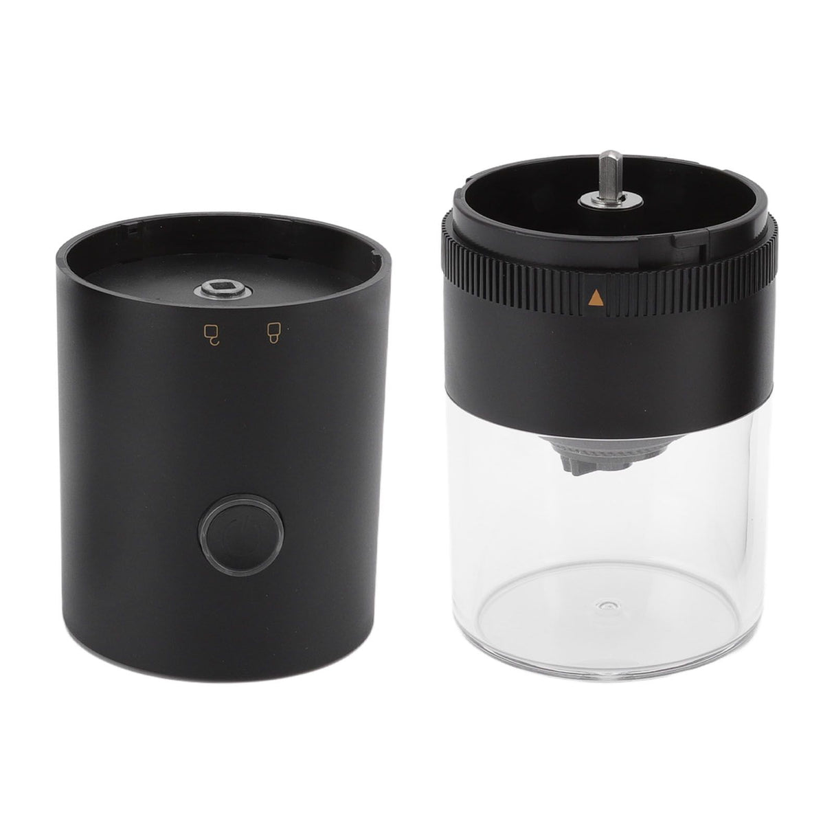 Electric Coffee Grinder USB Charging Black Simple Operation Coffee Bean Grinder for Home Camping Travel 3.7V 13W